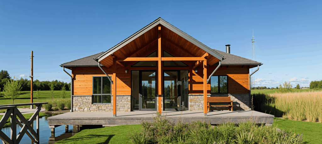 Дом из профилированного бруса под ключ DG24